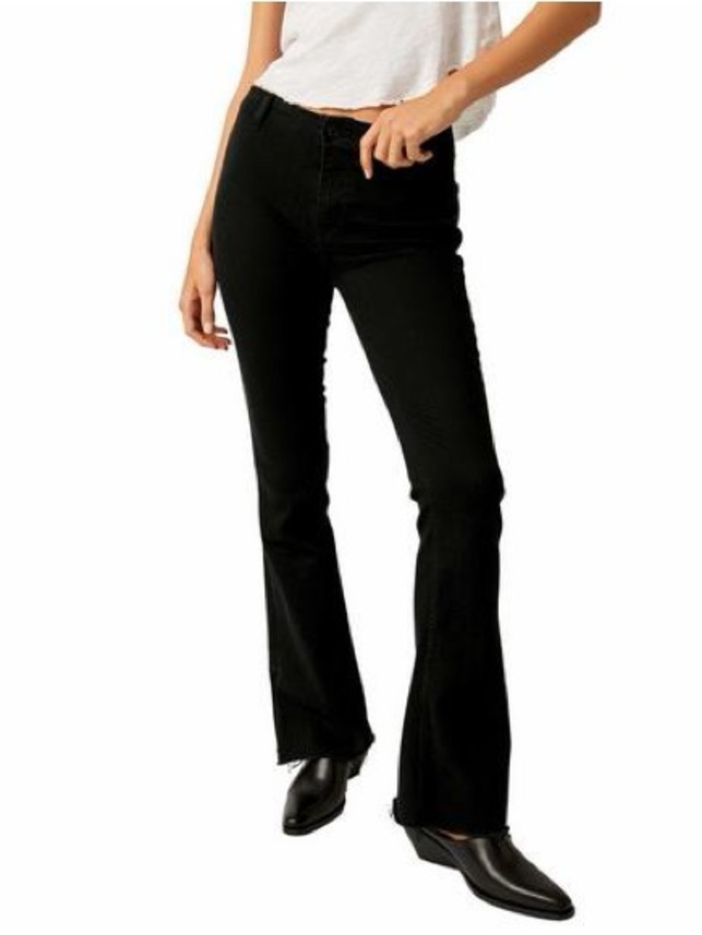 We The Free Black Flare Jeans